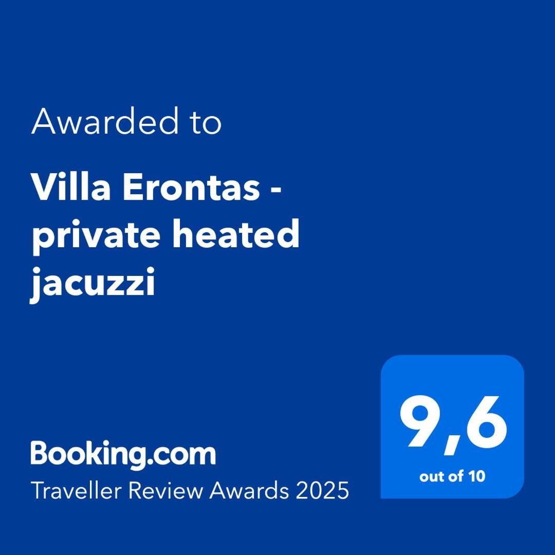 Villa Erontas - Private Heated Jacuzzi Makhairoí Exterior photo